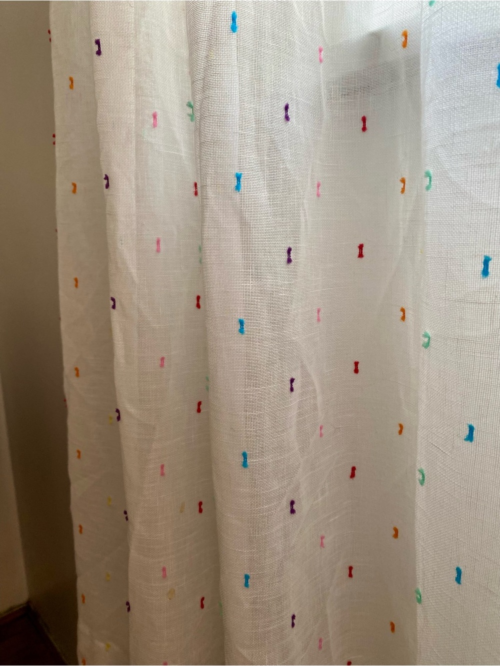 Linen Confetti Curtain